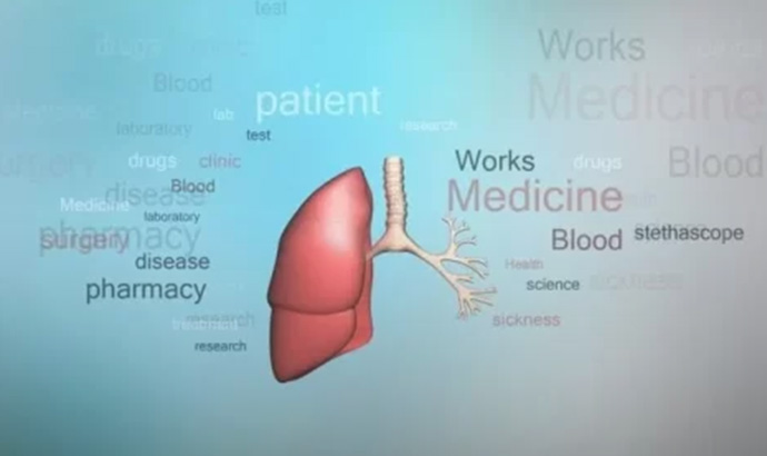 Research on atomized inhalation and atomized particle size settlement position
